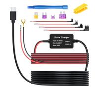 CGEAMDY Dash CAM Hardwire, Cable Duro para Cámara de Salpicadero, Mini USB 5V para Dashcam 12V - 24V, para GPS Fuente Alimentación Radar Detectores, Universal