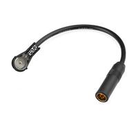 CGEAMDY DIN ISO Adaptateur Antenne Radio, Voiture ISO DIN Male Femelle Adaptateur Antenne Radio, Conector Adaptador Cable Am/FM Antena, para Radio FM Coches, CD/DVD TV Sintonizador, Universales