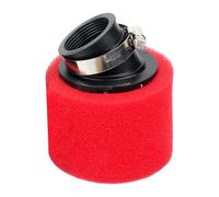 CGEAMDY Filtro Admisión De Aire Para Moto, Motocicleta Filtros De Admisión Aire Limpiador, Filtro De Aire Rojo Doblado Espuma Limpiadora, Para Moto Scooter Motor Motorizado Ciclomotor(38mm)