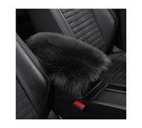 CGEAMDY Funda para Reposabrazos Coche Lana Suave, Almohada para Reposabrazos Consola Media, Funda Universal para Reposabrazos de Coche, Proteger Reposabrazo Coche Interior Accesorios(Negro)