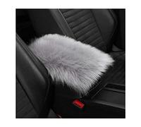 CGEAMDY Funda para Reposabrazos Coche Lana Suave, Almohada para Reposabrazos Consola Media, Funda Universal para Reposabrazos de Coche, Proteger Reposabrazo Coche Interior Accesorios(Gris-Claro)