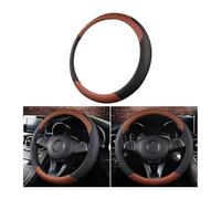 CGEAMDY Funda Volante Coche, Cubierta De Volante De Cuero De Microfibra, Cubre Volante Sport Antideslizante Transpirable, Funda Volantes Coche Universal para Volantes Estándar(Negro Curry)