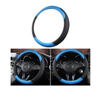 CGEAMDY Funda Volante Coche, Cubierta De Volante De Cuero De Microfibra, Cubre Volante Sport Antideslizante Transpirable, Funda Volantes Coche Universal Todos Los Volantes Estándar(Azul)