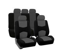 CGEAMDY Fundas para Asientos De Coche Universal, Asientos Y Reposacabezas Coche Fundas, Fundas De Asientos Individuales Y Dobles Delanteros, para Automóvil, SUV(Juego Completo Gris)