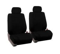 CGEAMDY Fundas para Asientos De Coche Universal, Asientos Y Reposacabezas Coche Fundas, Fundas De Asientos Individuales Y Dobles Delanteros, para Automóvil, SUV(Asiento Delantero Negro)