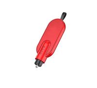 CGEAMDY Herramienta de Escape de Emergencia para Auto, Corta Cinturones Portátil, Martillo de Seguridad para Coches, Llavero Rompe Cristales, Rompecristales Emergente para Auto Rescate（Rojo）