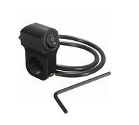 CGEAMDY Interruptor Faro Moto, Interruptor Luz Freno Antiniebla Aleación Aluminio, Resistente a La Intemperie Aleación Del Manillar De La Motocicleta Interruptor Montaje Pulsador Faro(Negro)