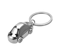 CGEAMDY Llavero Metálico en Forma de Coche Cromado - Regalo para Hombre - Modelo Pequeño