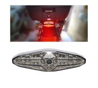 CGEAMDY Moto Luces Traseras Luces, Luces Traseras LED Motocicleta, Trasera Luz Trasera Atv, 15 LED Motocicleta Freno, Freno Lámpara Traseras Impermeable, Luz Trasera Motocicleta LED(Negro)