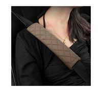CGEAMDY Protector de cinturón de seguridad para coche, 2 almohadillas suaves y cómodas, compatibles con todos los coches, protección de cinturón de seguridad para adultos y niños (Caqui)