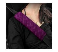 CGEAMDY Protector de cinturón de seguridad para coche, 2 almohadillas suaves y cómodas, compatibles con todos los coches, protección de cinturón de seguridad para adultos y niños (Morado)