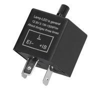 CGEAMDY Relé De Intermitencia De 3 Patillas 12V LED, Intermitente Electrónico Para Indicador LED, Ajustable Para Vehículo Coche Motocicleta (CF14)