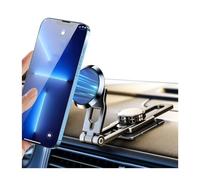 CGEAMDY Soporte Magnético del Teléfono del Coche, Soporte Magnético Universal para Salpicadero con Rotación De 360º, Soporte Plegable De Aleación De Aluminio para Coche, Super Estable para Teléfono