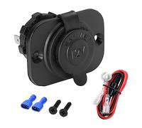 CGEAMDY Toma Mechero Coche, Toma USB Cargador Rápido Coche, Cargador Móvil Coche, Universal Compatible Con 12v/24v Cargador Impermeable Y Antipolvo, Para Autocaravanas Motos Caravanas Camiones Barcos