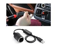 CGEAMDY Zócalo Del Encendedor De Cigarrillos, Puerto USB Convertidor De Enchufe, Convertidor De Toma Mechero Coche, Encendedor Cigarillo Macho A Hembra, para Boat Motorbike Car