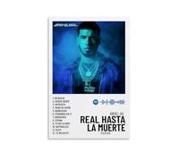 CGHSDJ Anuel AA Real Hasta La Muerte - Lienzo impermeable para pared, impresión HD resistente a los rayos UV, adecuado para salas de estar y pasillos, es un gran regalo, estilo sin marco, 40 x 60 cm