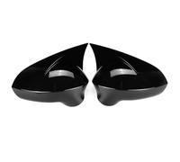 CGHUN Tapas de espejos laterales 2 uds tapa de la cubierta del espejo retrovisor del ala lateral del coche apta for Seat Ibiza 6J apto for Seat Ibiza MK4 2008-2017 funda protectora for coche(Glossy Bl