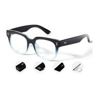 CGID Gafas Sin Graduar Mujer Hombre Lentes Transparentes Oversize Gruesa Cuadrada Grande Moda Monturas UV400