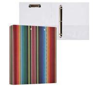 Cgiub Carpeta mexicana de 3 anillas de 3,8 cm, con bolsillos y portapapeles, organizador de documentos A4, se adapta a 200 hojas para el hogar, oficina, escuela, 1 paquete