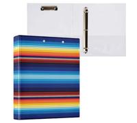 Cgiub Carpeta mexicana de 3 anillas de 3,8 cm, con bolsillos y portapapeles, organizador de documentos A4, se adapta a 200 hojas para el hogar, oficina, escuela, 1 paquete