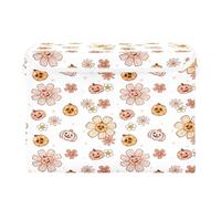 Cgiub Happy Halloween - Caja de almacenamiento con tapa y asas, plegable, de tela, organizador de armario, cesta grande para ropa, juguetes, para el hogar, dormitorio, estantes, oficina