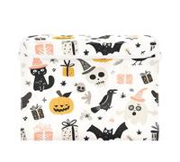 Cgiub Happy Halloween - Caja de almacenamiento con tapa y asas, plegable, de tela, organizador de armario, cesta grande para el hogar, dormitorio, estantes, oficina