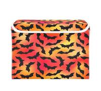 Cgiub Happy Halloween - Caja de almacenamiento con tapa y asas, plegable, de tela, organizador de armario, cesta grande para ropa, juguetes, para el hogar, dormitorio, estantes, oficina