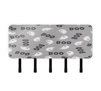 Cgiub Happy Halloween - Soporte para llaves de pared acrílico con 5 ganchos, ganchos autoadhesivos, organizador de correo para el hogar, entrada, casa de campo, cocina