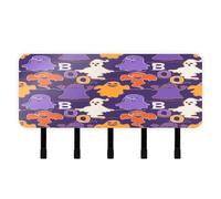 Cgiub Happy Halloween - Soporte para llaves de pared acrílico con 5 ganchos, ganchos autoadhesivos, organizador de correo para el hogar, entrada, casa de campo, cocina