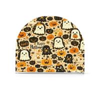 Cgiub Servilletero de Halloween Boo para mesa, soporte de servilletas acrílico independiente, dispensador vertical de almacenamiento de pañuelos para mesa de comedor, bar, restaurante