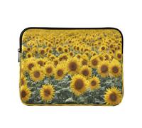 Cgiub Sunflowers - Funda protectora para portátil de 13 a 14 pulgadas, a prueba de golpes, maletín portátil para laptop, tablet, 34 x 26 x 2 cm