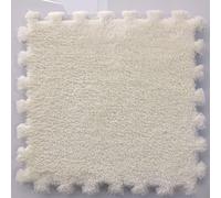 CGJseFH alfombras, Alfombra de Dormitorio | De Felpa Retales, Antideslizante Lavable, for Sala Estar, Dormitorio, for, Comedor(White)