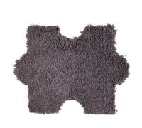CGJseFH alfombras, Decoración De Sala Estar Mullida for Fácil Limpieza Alfombras Dormitorio Pelo Corto Suave Antideslizante Diseño Retales Coloridos Alfombra for Niños(Dark Gray)