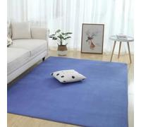 CGJseFH alfombras, For Dormitorio Habitación De Niños Alfombra Decoración del Hogar Alfombras Que No Se Desprenden Densas Peluda Extra Grande Lavable Antideslizante Comedor(Blue,200 * 400cm)