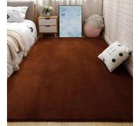CGJseFH alfombras, For Dormitorio Habitación De Niños Alfombra Decoración del Hogar Alfombras Que No Se Desprenden Densas Peluda Extra Grande Lavable Antideslizante Comedor(Brown,200 * 300cm)