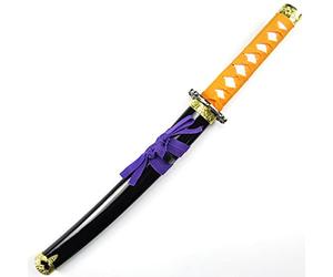 CGJseFH Espada samurái de Anime, Accesorios for Juegos de rol, Ideales for Cosplay, animación y representaciones. Armas Equipo Madera