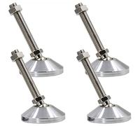 CGJseFH Pies de nivelación, 4 pies de Soporte Goma Ajustables con absorción Impactos Hierro D80 for Muebles Resistentes for mesas, sofás, Bancos Trabajo, etc(D80 M20*120)