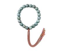 CGJseFH Pulsera de cuentas de oración, Pulseras De Cuentas Raíz Mantra Bodhi Seis Personajes, Exquisito Rosario Budista Mano for Meditación Mala Cantando 11 * 12 Mm