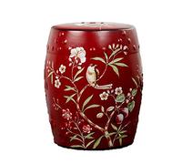 CGJseFH Taburete de cerámica con Forma de Tambor, Nuevo Taburete de Tambor for el hogar Estilo Chino, cerámica for Sala Estar, Guzheng, Muelle Bordado Porcelana for Estudio(Red)