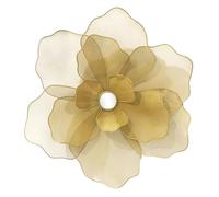 CGKJsdyDE Arte de Pared, para Colgar Arte De Pared Con Flores Peonía, Decoración Metal En 3D, Escultura Europea Para Estudio, Sala Estar, Decoraciones Fondo Adorno para Salón Moderno