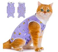 CGLRybO Traje de recuperación profesional para gatos para heridas abdominales o enfermedades de la piel, alternativa de cuello electrónico para gatos, uso después de la cirugía, traje de pijama