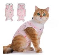 CGLRybO Traje de recuperación profesional para gatos para heridas abdominales o enfermedades de la piel, alternativa de cuello electrónico para gatos, uso después de la cirugía, traje de pijama