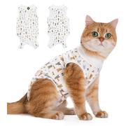 CGLRybO Traje de recuperación profesional para gatos para heridas abdominales o enfermedades de la piel, alternativa de cuello electrónico para gatos, uso después de la cirugía, traje de pijama