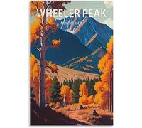 cgltd Lienzo póster Wheeler Peak New Mexico Vintage Travel Poster pinturas de pared arte Mural decoración del hogar pintura lienzo Sin marco 50x75cm