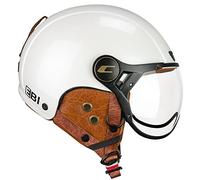 CGM EBI, Casco Esquí Unisex Adulto, Blanco Perlado, L (59cm)
