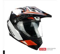 CGM 666G TWIN RANGER blanco naranja con gafas norm 22.06 - Color: BLANCO, Talla: Talla L