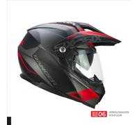 CGM 666G TWIN RANGER negro-rojo con gafas norm 22.06 - Color: NEGRO, Talla: Talla XL