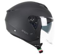 CGM Casco Abierto 126A IPER Mono Negro Mate, L (59 cm)