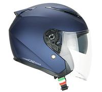 CGM Casco Abierto 136A DNA Mono Azul Satinado, XXL (62-63 cm)