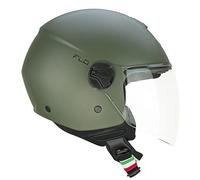 CGM Casco Abierto 167A FLO Mono Verde Mate Largo, XXL (61 cm)